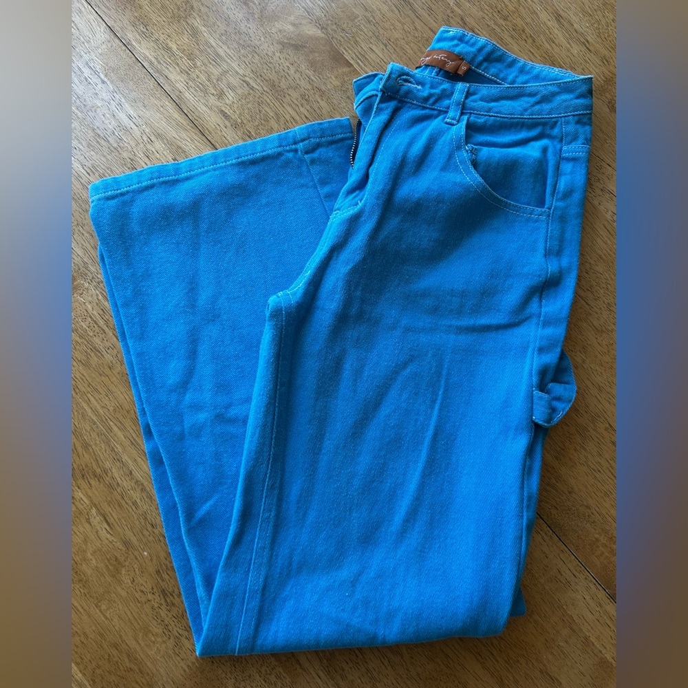 BEIGE BOTANY Women’s blue carpenter jeans